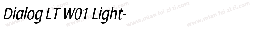 Dialog LT W01 Light字体转换